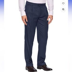 LINO Perry Ellis Men's Navy Dress Pants LINO AND ALGODÓN MATERIAL VERY ELEGANT